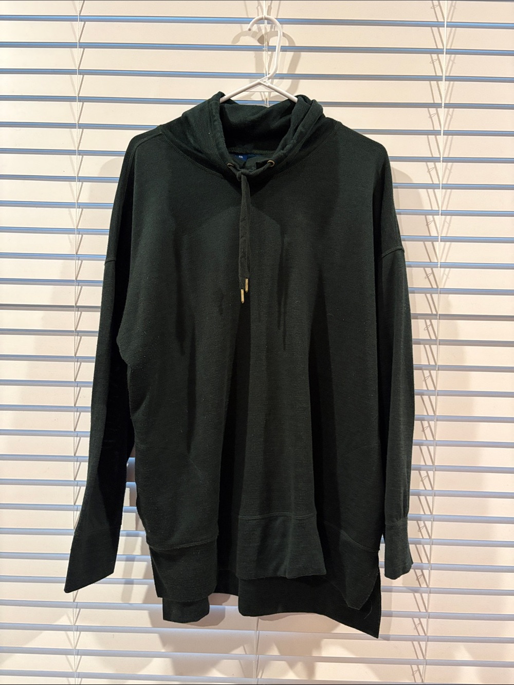 Old Navy Women’s Cowl-Neck Dark Green Hoodie Sweater